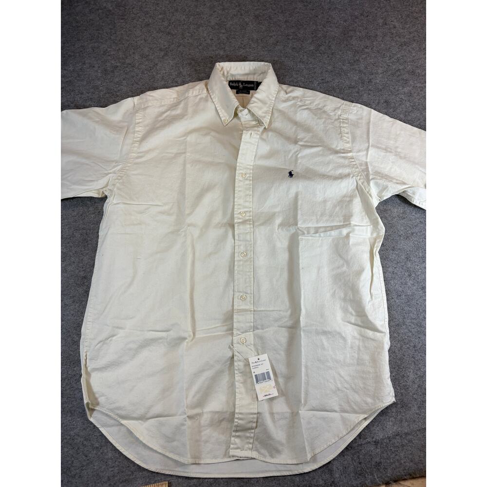 Men's Cream Polo Short Sleve Shirt